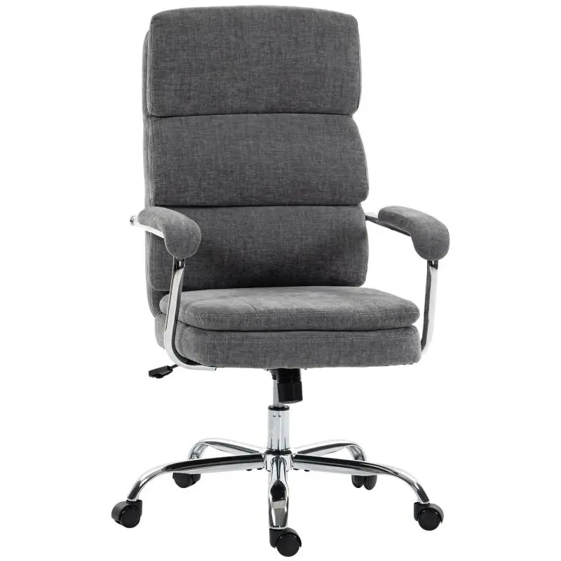 Home Office Chair, Height-Adjustable 360 Degrees Swivel Desk Chair for the Home Office, Grey