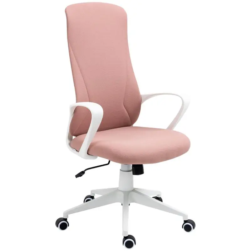 Ergonomic Padded Office Chair with Adjustable Height and Rocking Function, 62x56x110-119.5 cm