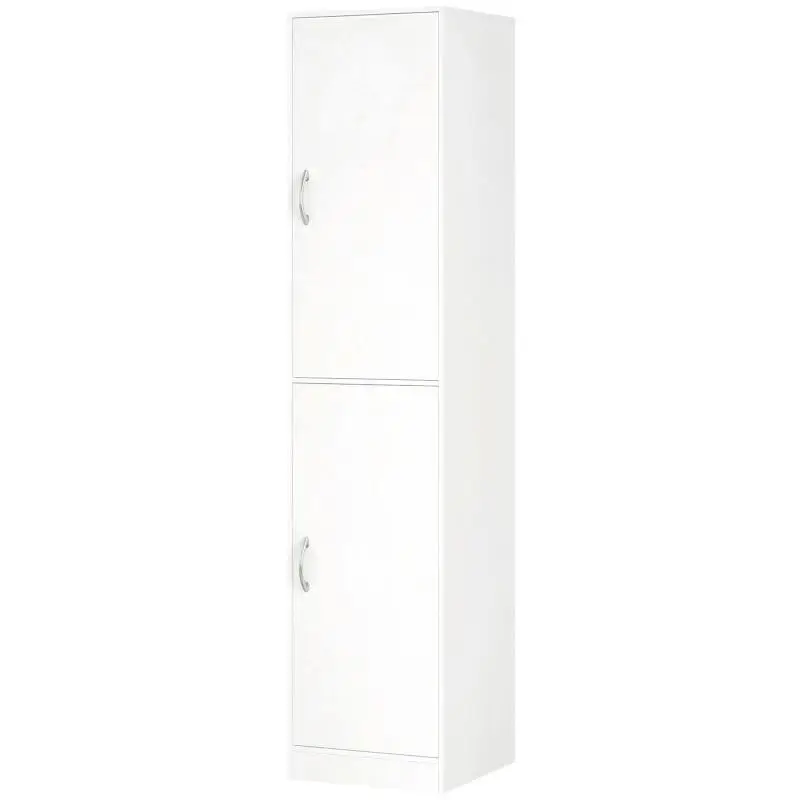 180 cm tall bookcase, modern 5-tier shelf with adjustable shelves, freestanding storage unit, white