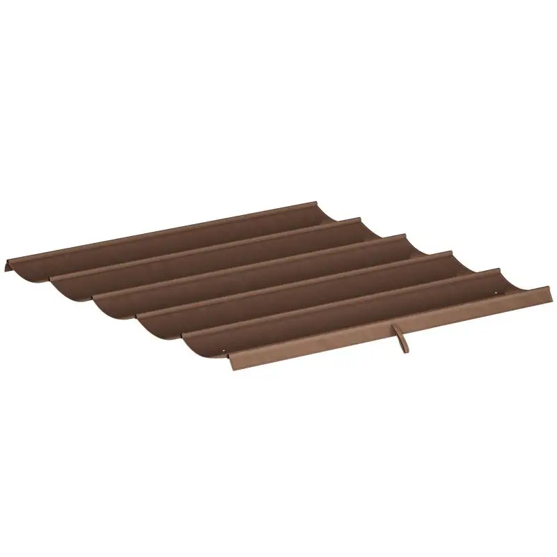 Retractable pergola/gazebo roof canopy (3 x 3 m) – fabric only (250 x 255 cm) – coffee color
