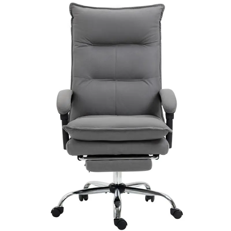 Heated and massaging office chair, height-adjustable, reclining backrest, 66 x 74 x 121.5 cm