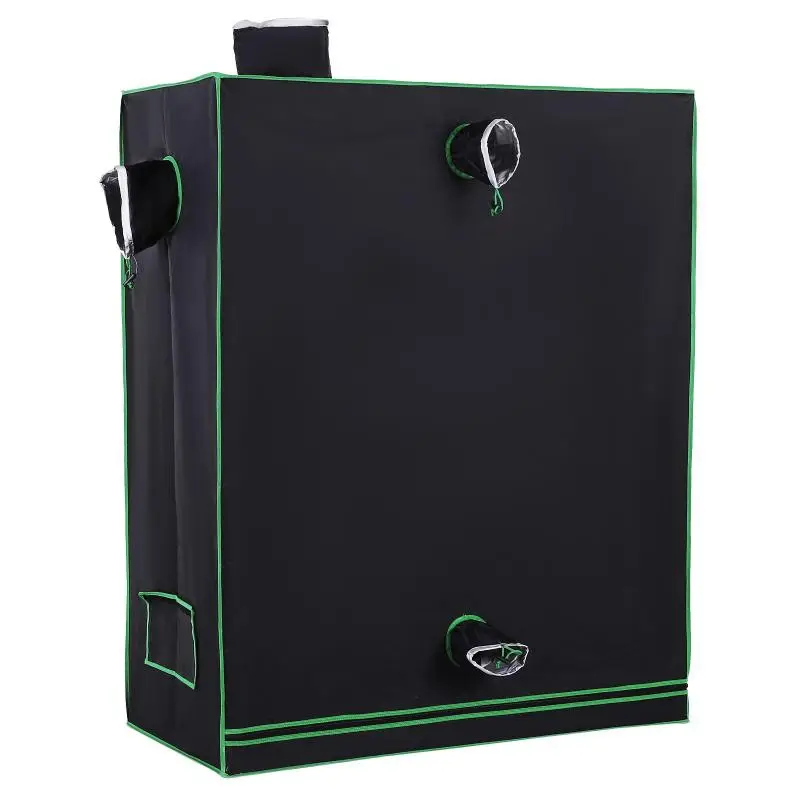 Mylar Hydroponic Grow Tent with Adjustable Air Vents for Indoor Growing, 120x60x150cm, Black