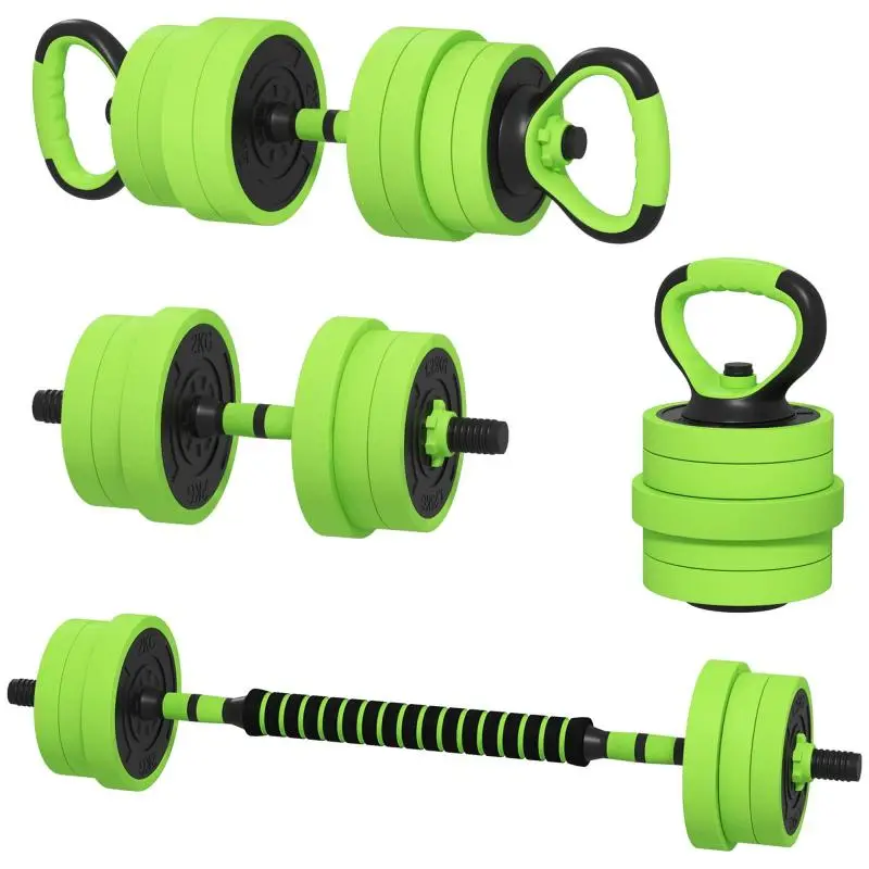 4-in-1 Gym Weight Set (40kg total) – Use as Kettlebell, Dumbbells, and Barbells