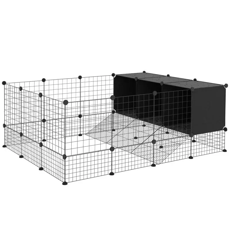 DIY Pet Fence / Rabbit Playpen with Dens – Enclosure for Guinea Pigs, Rabbits, and Hedgehogs