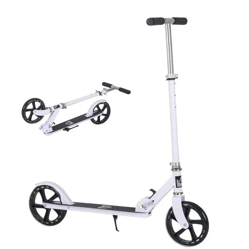 Foldable Scooter for Kids Aged 7–14 – Children's Scooter with 4-Level Height-Adjustable Handlebars and Brake