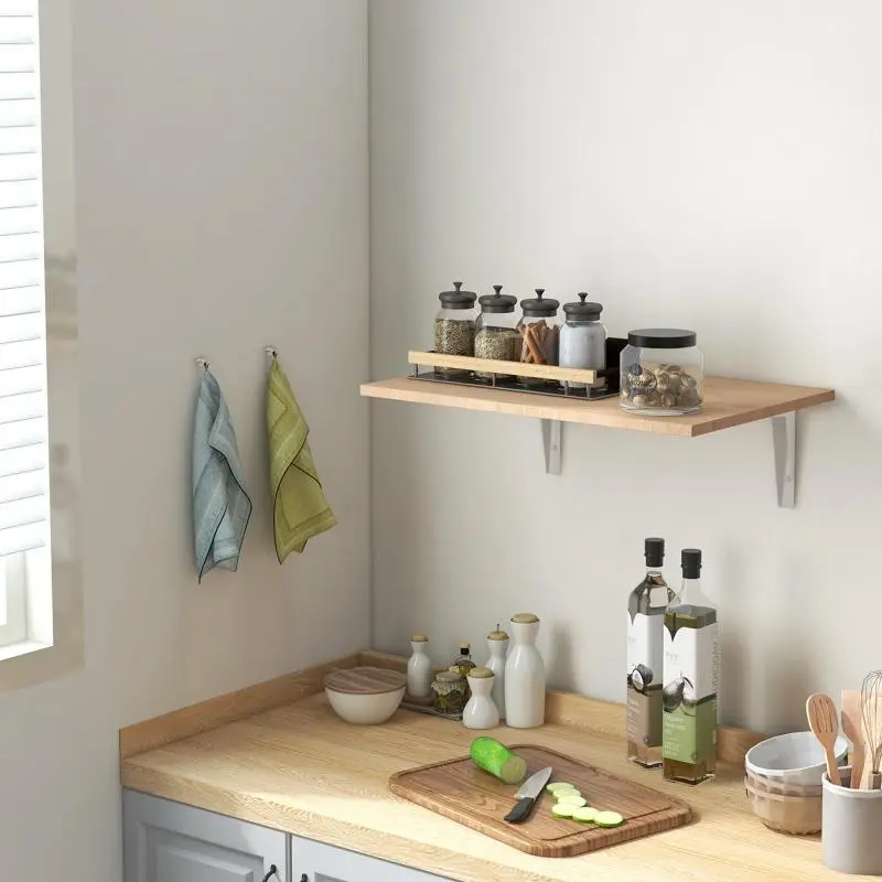 Wall-Mounted Folding Table – Space-Saving Wooden Drop-Leaf Table for Kitchen, Dining Room, or Bedroom