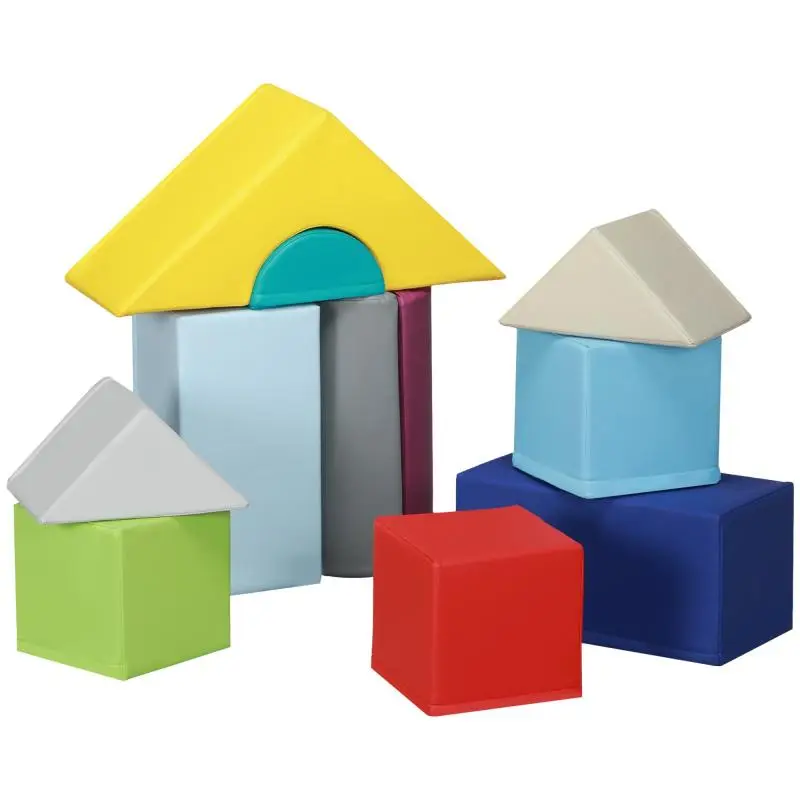 11-Piece Baby Motor Skills Obstacle Course – Foam Motor Skills Modules with Polyurethane Cover and EPE Filling, Multicolored