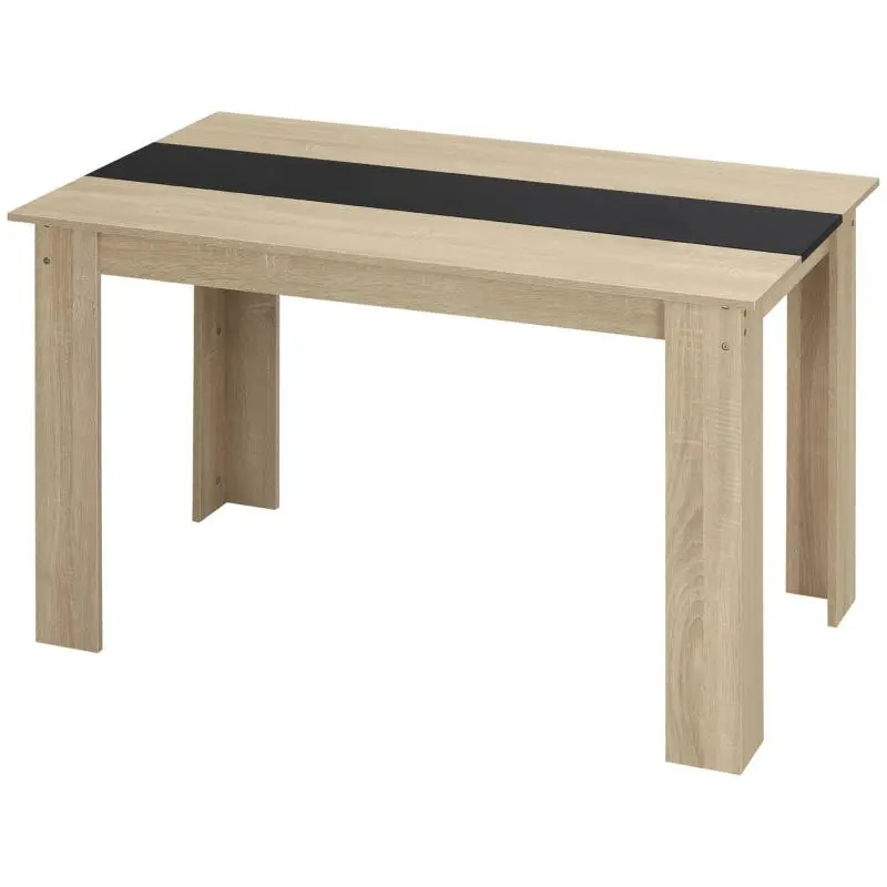 Modern-style Dining Table Features Spacious Wooden Tabletop for 2–4 People, Dimensions: 120 cm x 69 cm x 75 cm