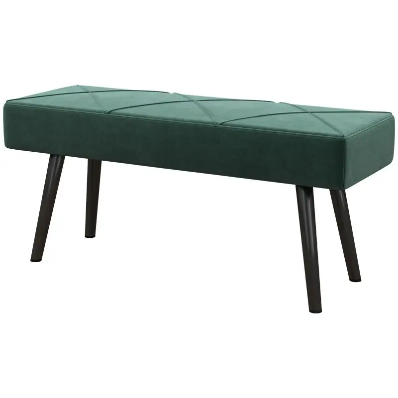 Upholstered bench, bed bench, velvet look, 100 x 36 x 45 cm