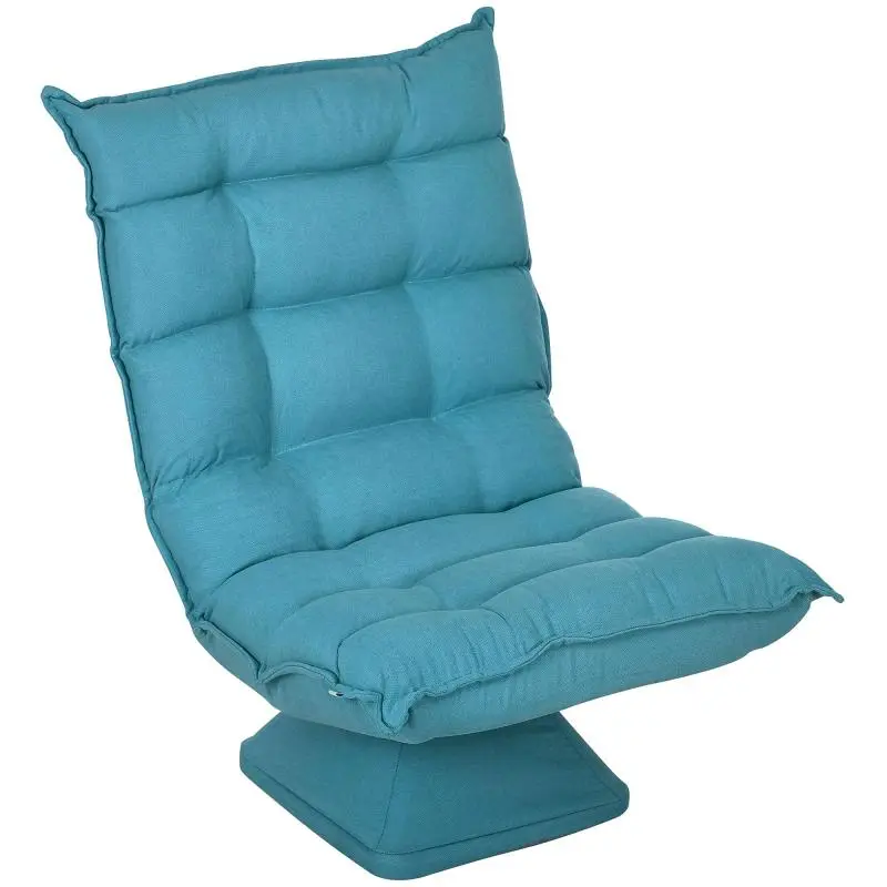 Swivel relaxation/reading chair, 62 cm x 70 cm x 95 cm, blue