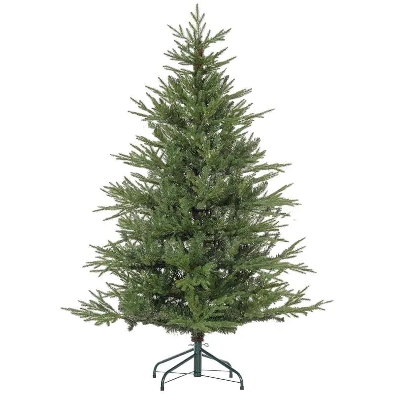 150 cm Christmas tree, realistic appearance, quick assembly, stand included, fire-resistant plastic