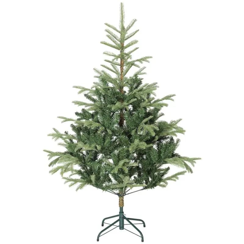 150 cm Artificial Christmas Tree with 492 Tips and Foldable Metal Stand – Easy Assembly – Green – For Indoor Living Rooms