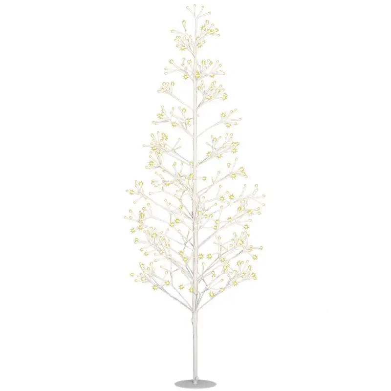 180 cm Artificial Christmas Tree with 384 White LED Lights