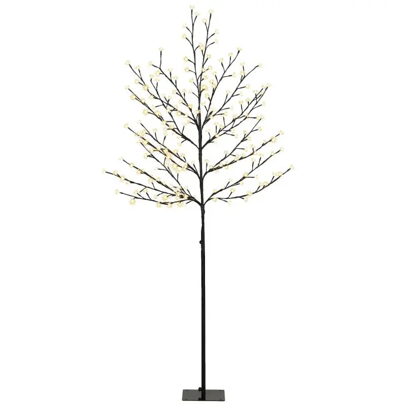 LED cherry blossom tree 180 cm with 200 LEDs, artificial light-up tree with 20 flexible branches, Christmas decoration